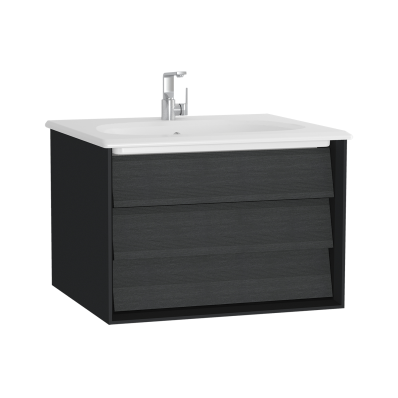 Frame Washbasin Unit With 1 Drawer 60 Cm With White